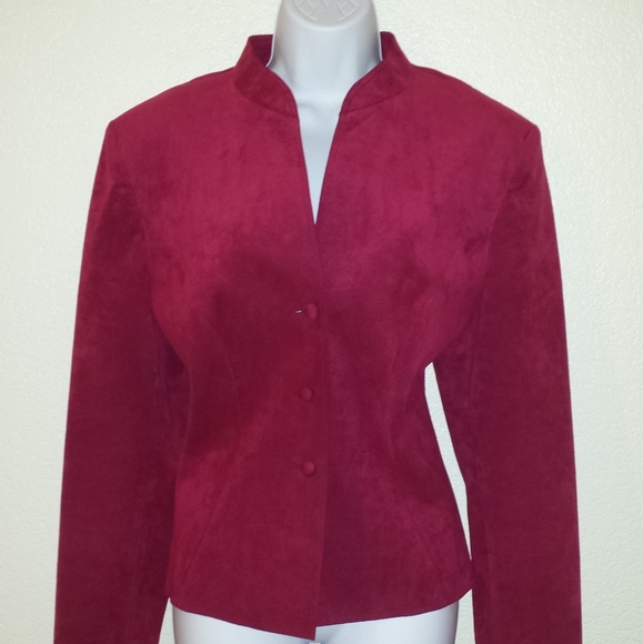 Adolph Schumann for Lilli Ann Jackets & Blazers - Adolph Schuman for Lilli Ann Pink Suede Blazer